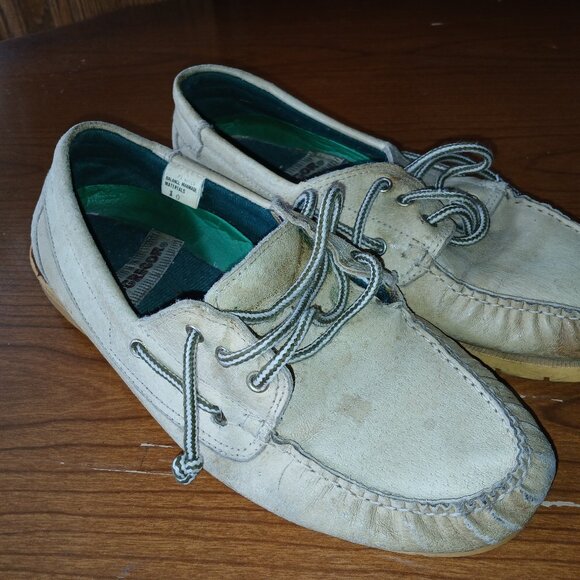 White leather boat shoes - Picture 2 of 5